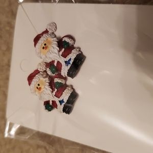 Santa earrings